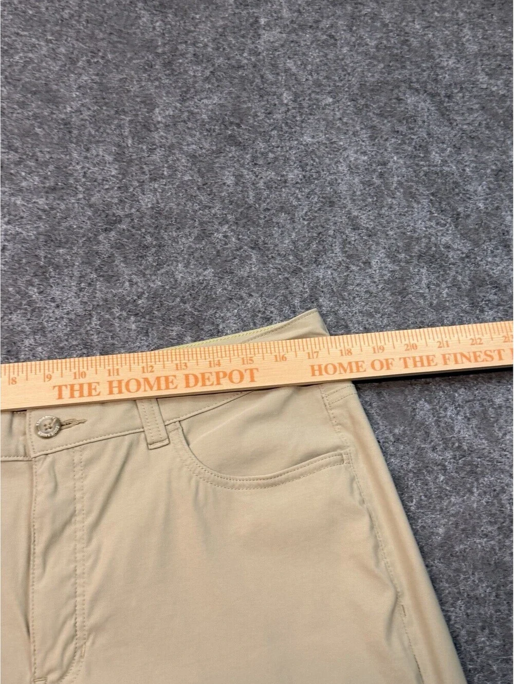 Eddie Bauer Guide Pro Pants Men’s 35x32 Khaki Stretch Nylon Hiking Outdoor